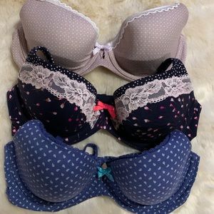 3 Body By Victoria Lined Demi Bras